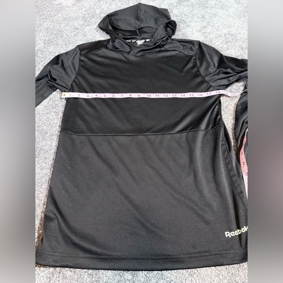 Reebok Black Performance Hoodie Mens Size Small - Picture 2 of 6
